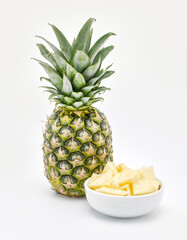 Pineapple and bowl