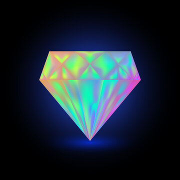 diamond illustration on black background