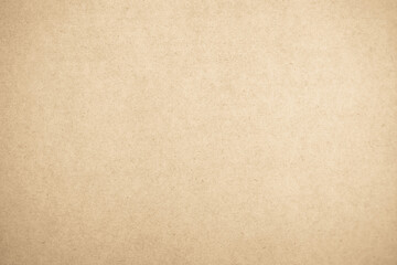 Brown recycled craft paper texture background. Cream cardboard texture vintage.	
