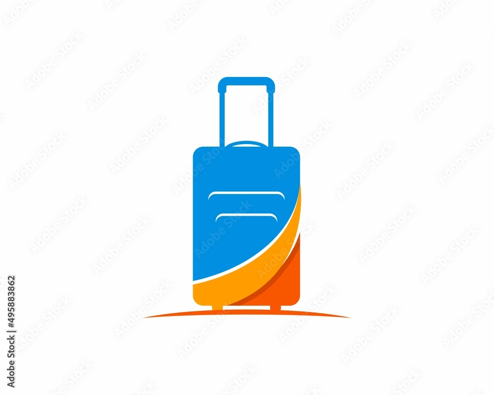 Canvas Prints traveling bag orange swoosh up logo