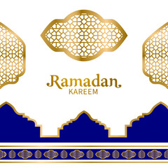 Ramadan elegant decorative banner design template