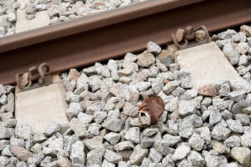 Rusty metal can on ground