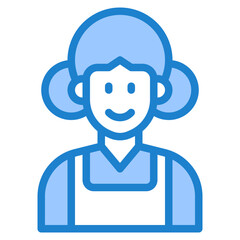 maid blue style icon