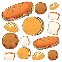 Different kinds of food