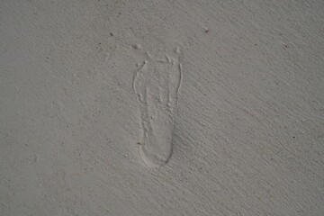 footprint in sand