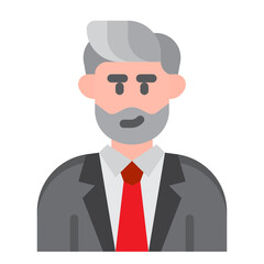 businessman flat style icon