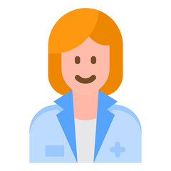 doctor flat style icon
