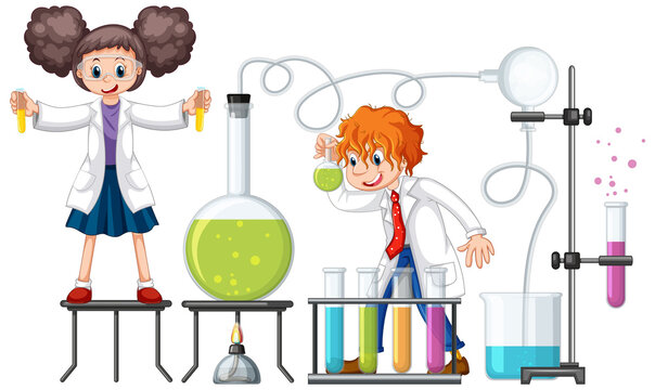 Scientist doing science experiment in the lab