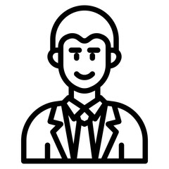 avatar outline style icon