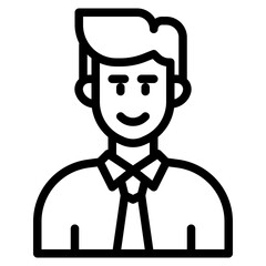 avatar outline style icon