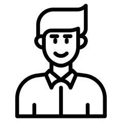 avatar outline style icon