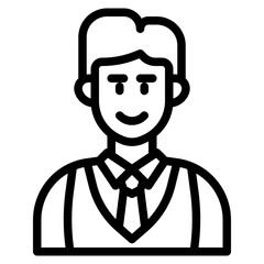 avatar outline style icon