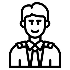 avatar outline style icon