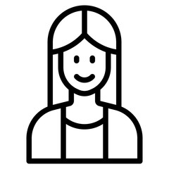 avatar outline style icon