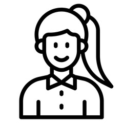 avatar outline style icon