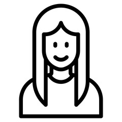 avatar outline style icon