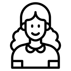 avatar outline style icon
