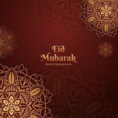 Eid mubarak celebratory illustration