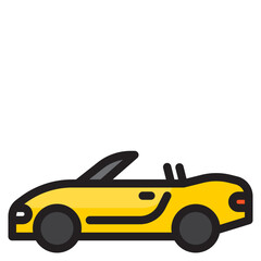 Fototapeta premium car color line style icon
