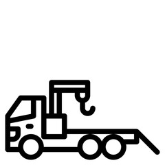 truck outline style icon