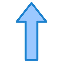 arrow blue style icon