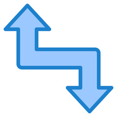 direction blue style icon