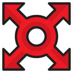 arrows color line style icon