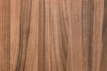 Brown wooden texture in chestnut color, table board or walnut floor with natural abstract plank pattern background