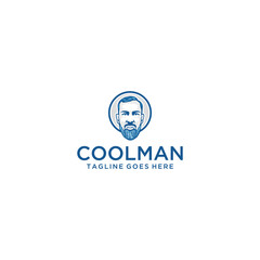 Obraz premium cool man ice logo design