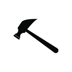 hammer icon vector. simple flat shape. builder tools