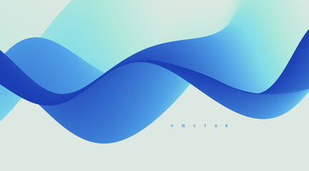 Water waves. Nature background. Trendy liquid design. Vector illustration for banners, flyers and presentation.