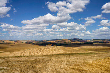Fototapeta premium Rural landscape along the Cassia near Radicofani, Tuscany
