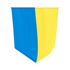 Ukraine pennant. National Ukrainian yellow blue tapestriy. Ukraine gobelin.