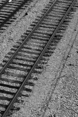 Fototapeta premium railroad tracks in the countryside