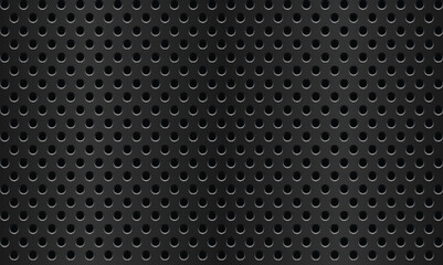 Carbon texture. Dark gray perforated leather texture wallpaper