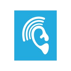 Hearing care Logo Template icon vector design