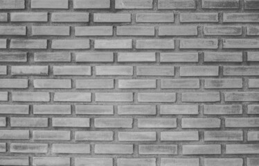Wide old gray brick wall backdrop for home or office design.