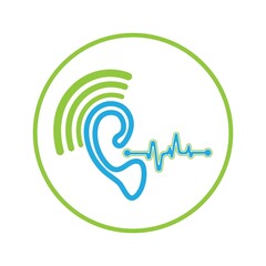 Hearing care Logo Template icon vector design