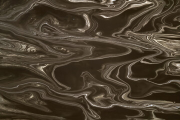 Dark brown marble imitation texture.