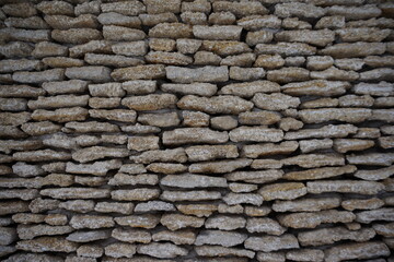 texture torn wall with stones