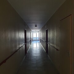 empty corridors in Berlin