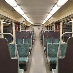 Obraz premium empty train in Berlin