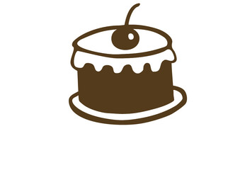 chocolate cake with cherry