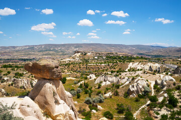 landscape of national park in Cappadocia, Urgup, Turkey.