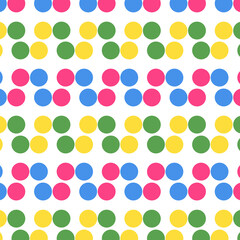 Polka dots colorful background. Holiday background, web icon, symbol, sign, romantic wedding, love card - vector abstract background 