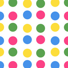 Polka dots colorful background. Holiday background, web icon, symbol, sign, romantic wedding, love card - vector abstract background 