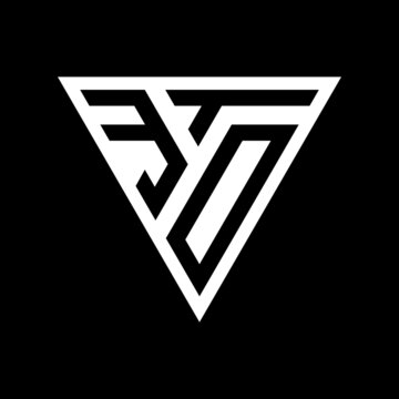 eto initial triangle logo vector