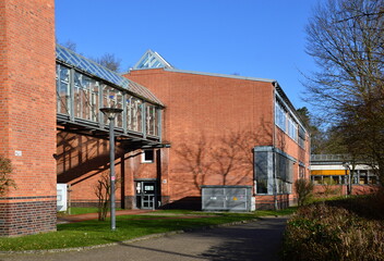 Moderne Berufsschule in der Stadt Walsrode, Niedersachsen