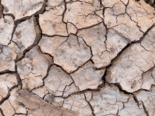 dry cracked soil