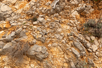 Stone rock natural texture. High-resolution nature background.